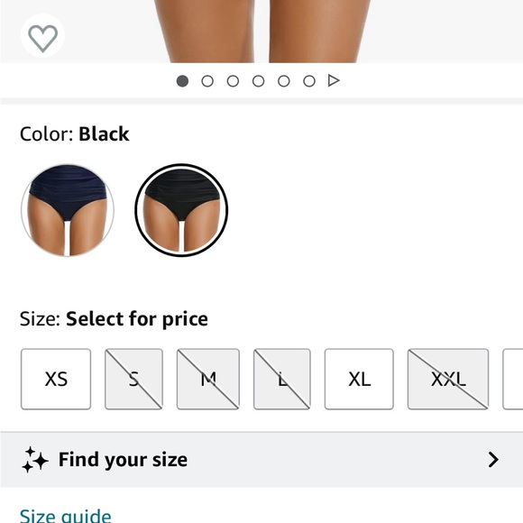 Tournesol 4XL Women’s Black High Waisted Swim Bottoms Brand New - Picture 6 of 7